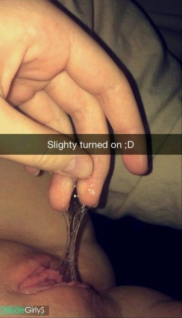 Thick slightly turned on wet teenpussy snapchat