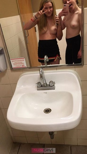 Real exposed cheerleaders tits topless tease